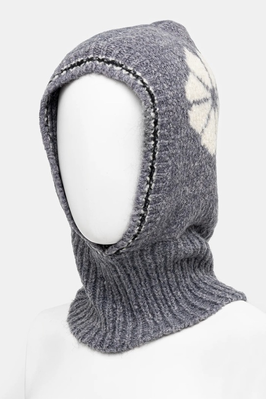 Аксесуари Вовняний капор Answear.LAB HB.7589.fos сірий