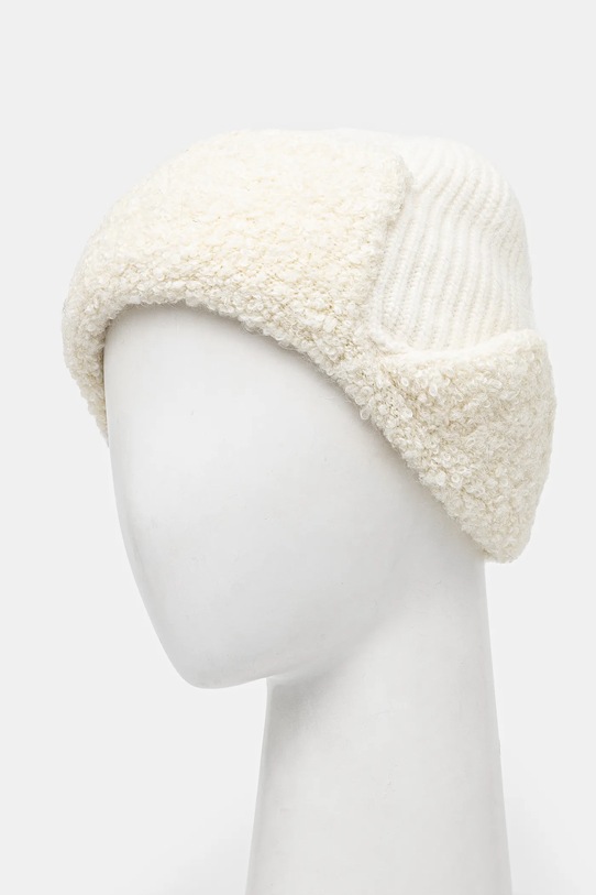 Answear.LAB czapka wełniana beżowy HB.7583.fos