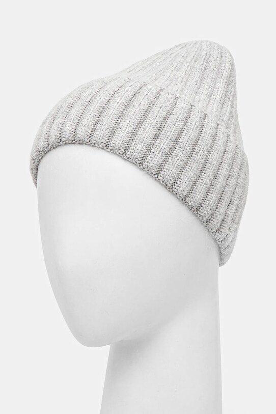 Vlnená čiapka Answear.LAB hb7416.flk sivá WW25