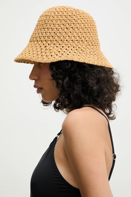 Бавовняний капелюх Answear.LAB інші бежевий 1281.CMS