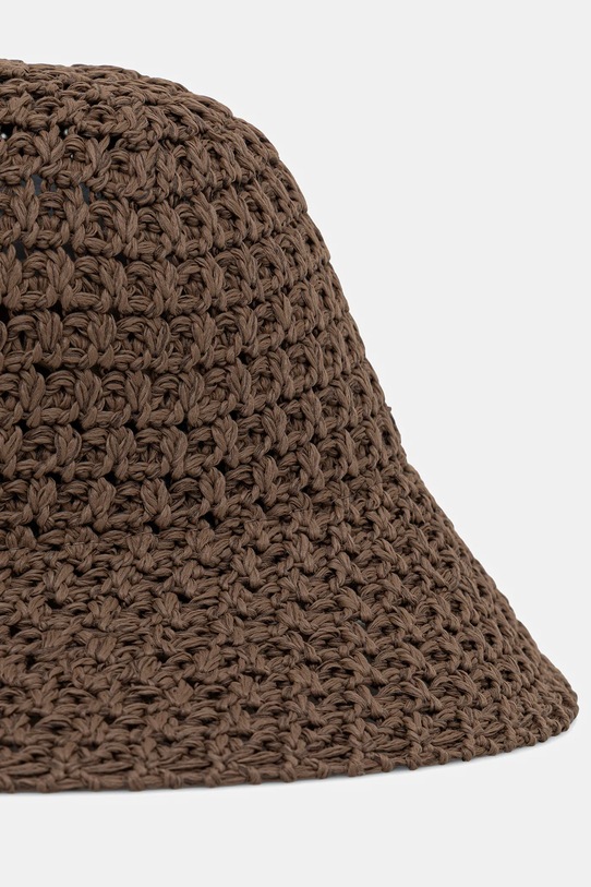 Pamučni šešir Answear.LAB 1281.CMS smeđa WW25