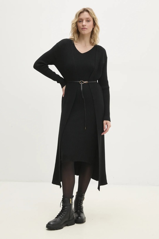 Сукня і кардиган Answear.LAB W0106AB.hos чорний