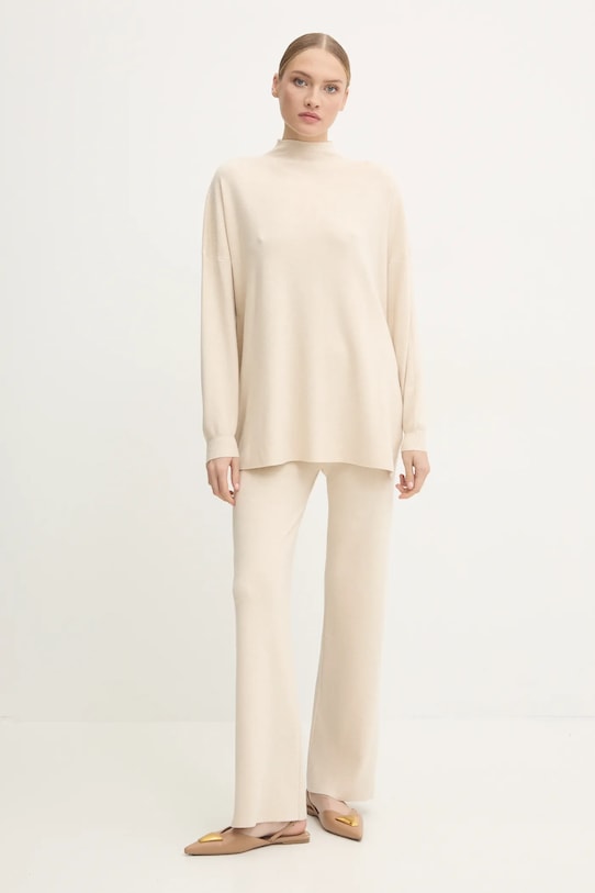 Answear.LAB komplet dzianina beżowy LC95.hos