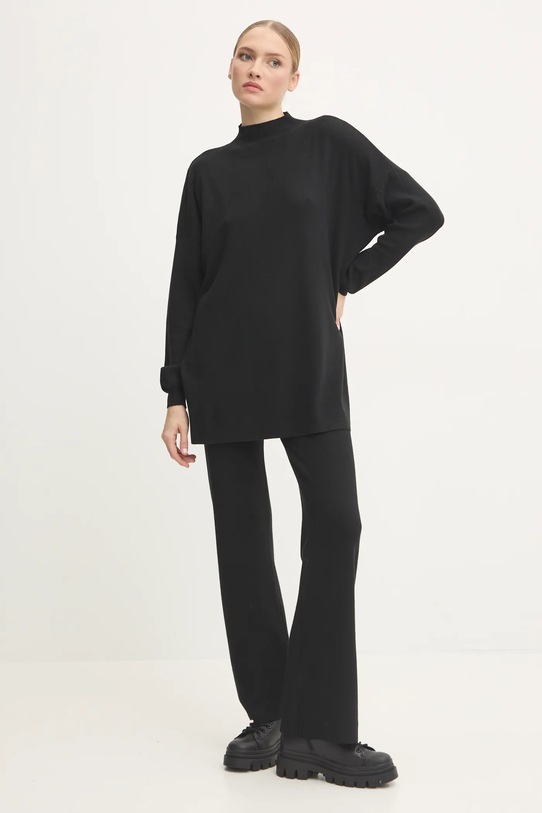 Answear Lab compleu tricotaj negru LC95.hos