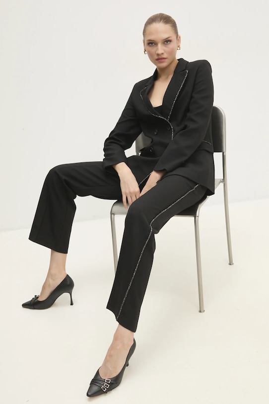 Answear Lab compleu panza negru pk2797.ILK