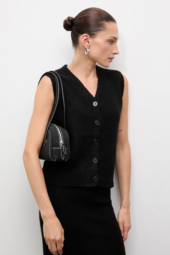 Σετ με μαλλί Answear.LAB sc.350.sc352.fos μαύρο WW25