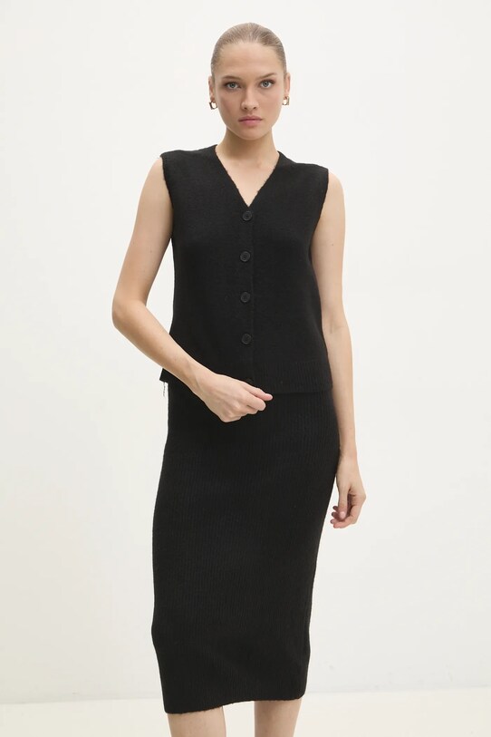 Îmbrăcăminte Answear Lab set din lana sc.350.sc352.fos negru