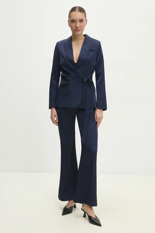 Answear Lab compleu din lana panza bleumarin dw1009.dw1010.fms