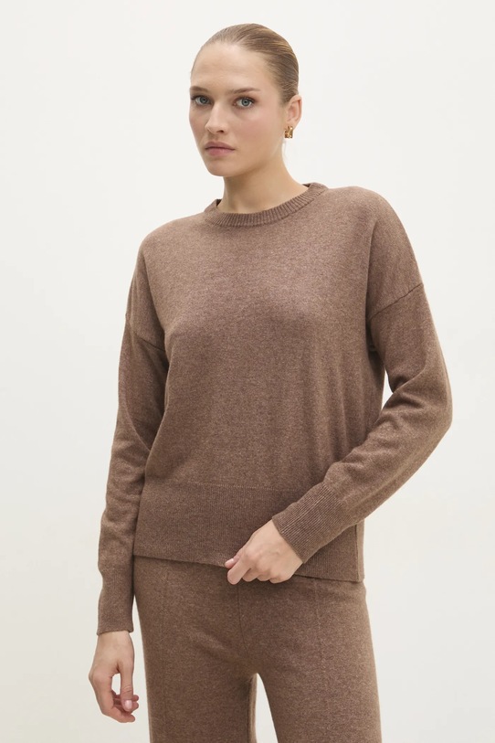 Pulover i hlače od kašmira Answear.LAB smeđa 8925.ILK