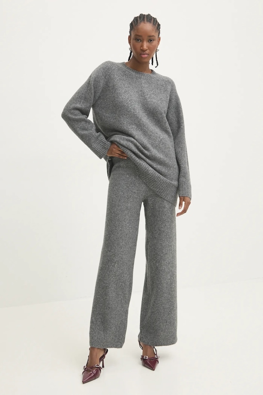 Answear Lab set din lana uni gri MC9291.fos