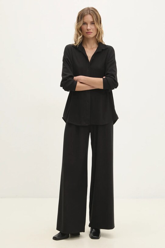 Answear Lab compleu tricotaj negru pr21697.fms