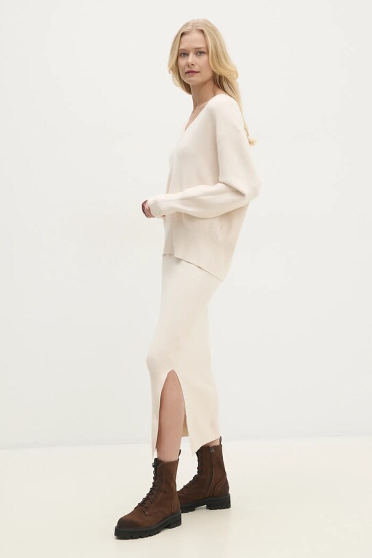 Комплект Answear.LAB трикотаж бежевий MT59400AB.HWK