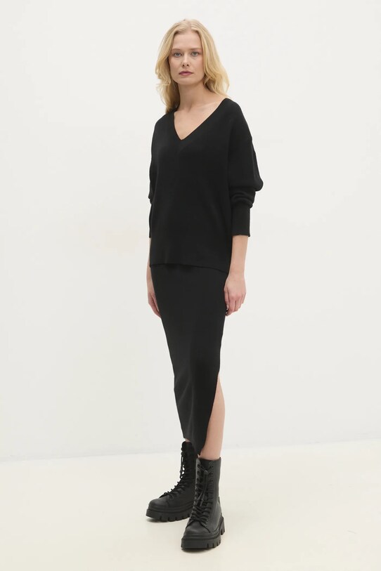 Answear Lab compleu tricotaj negru MT59400AB.HWK