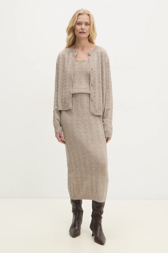 Комплект Answear.LAB з еластаном бежевий K6552.HKK