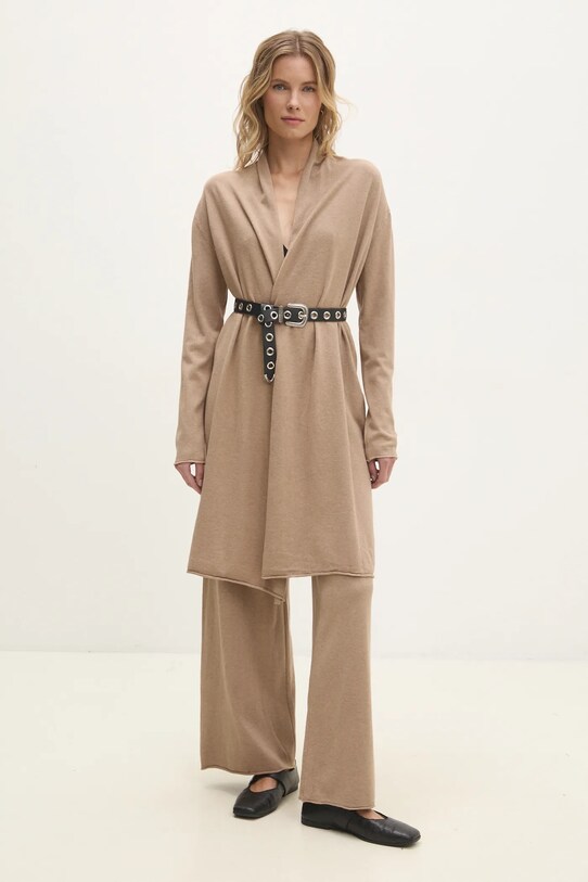 Souprava Answear Lab pletenina hnědá Y0100AB.HKK