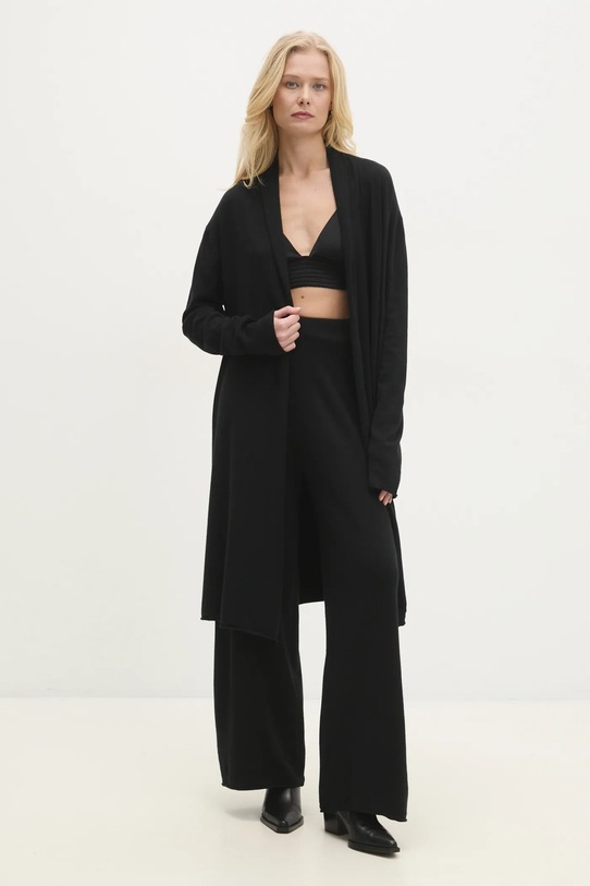 Answear.LAB komplet dzianina czarny Y0100AB.HKK