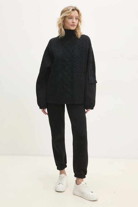 Answear Lab compleu tricotaj negru 5188a.b.ios
