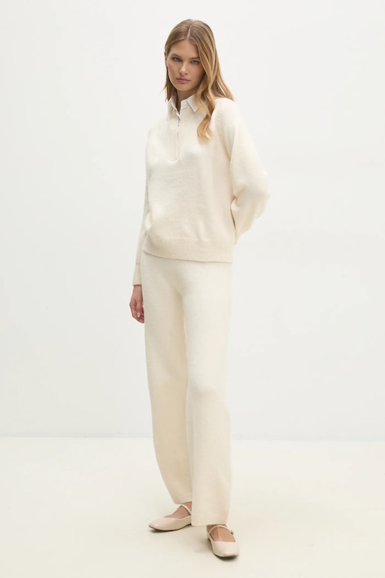 Σετ με μαλλί Answear.LAB με ελαστάν μπεζ m756.1.fos