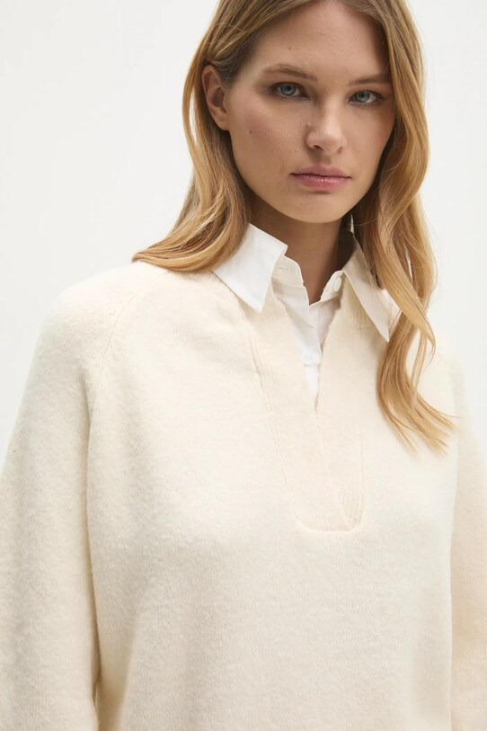 Σετ με μαλλί Answear.LAB m756.1.fos μπεζ