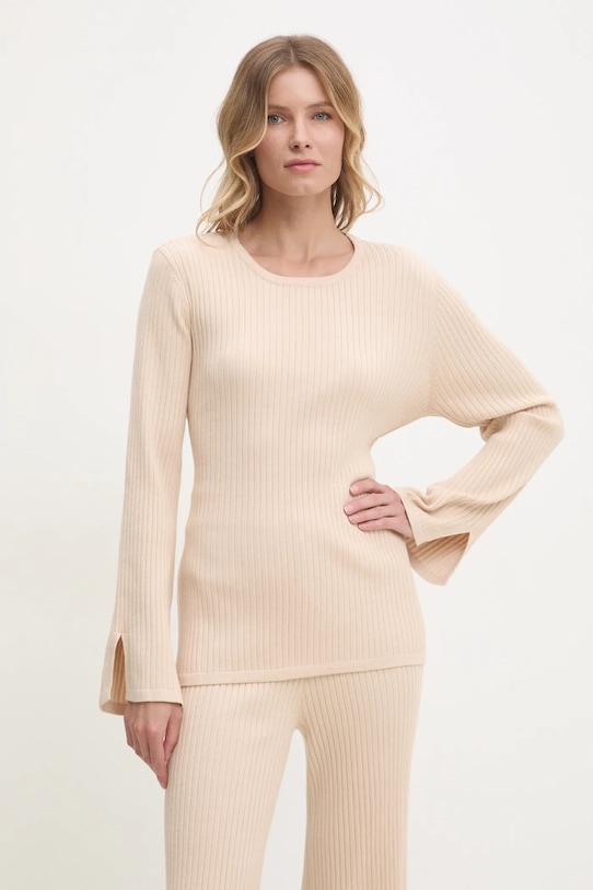 Odzież Answear.LAB sweter i spodnie qt91025.fms beżowy
