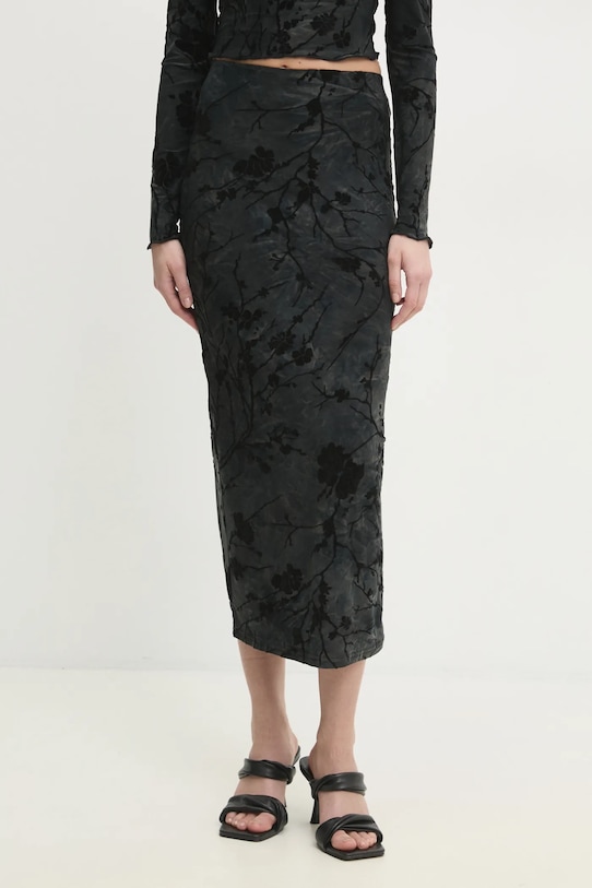 Комплект - лонгслів і спідниця Answear.LAB чорний 15607.15367.fos