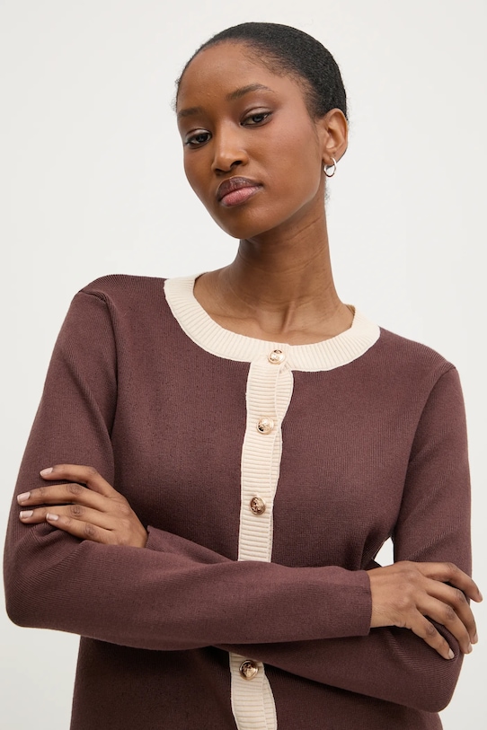 Answear.LAB kardigán és szoknya 081022.ims barna