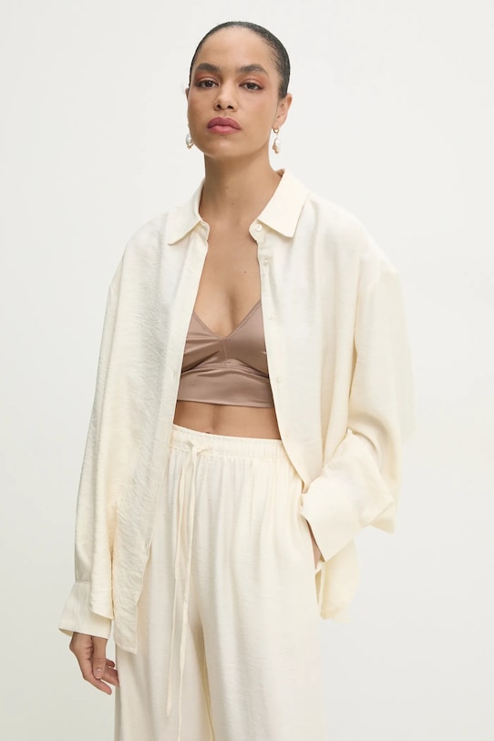 Ρούχα Πουκάμισο και παντελόνι Answear.LAB 15629.6.15635.6.fos μπεζ