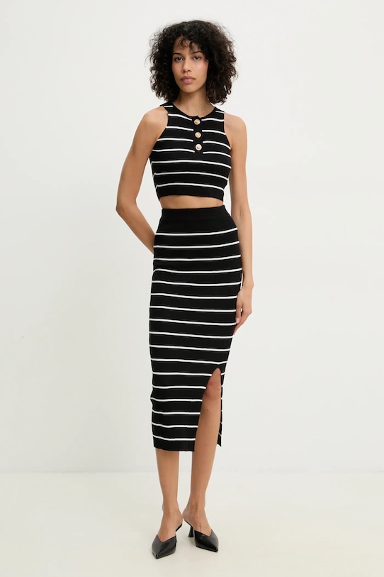 Πουλόβερ και φούστα Answear.LAB DZ93442.hos μαύρο WW25