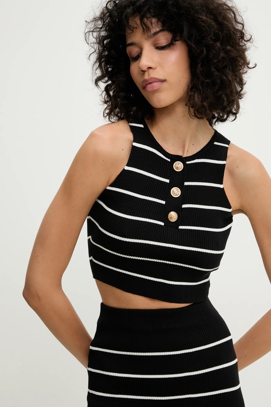 Πουλόβερ και φούστα Answear.LAB μαύρο DZ93442.hos