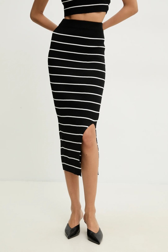 Πουλόβερ και φούστα Answear.LAB DZ93442.hos μαύρο