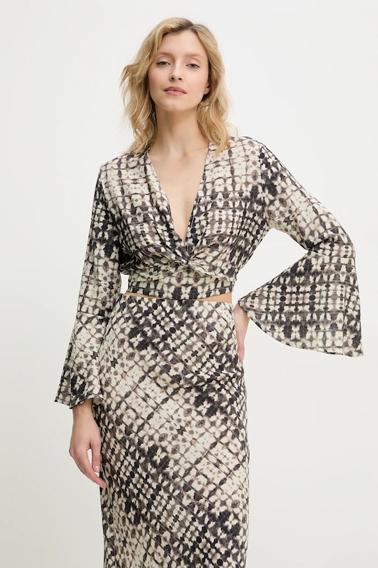 Îmbrăcăminte Answear Lab set bluză și fustă 4599.hos bej