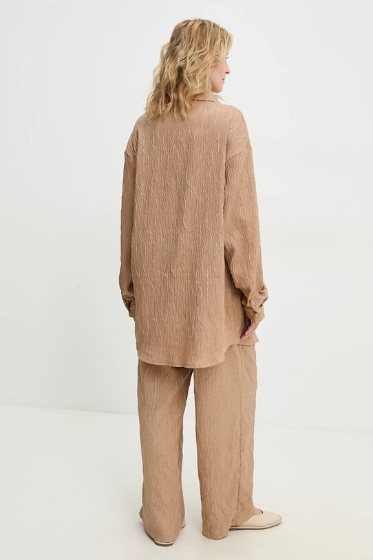 Λινό σετ Answear.LAB 8979.fos καφέ WW25