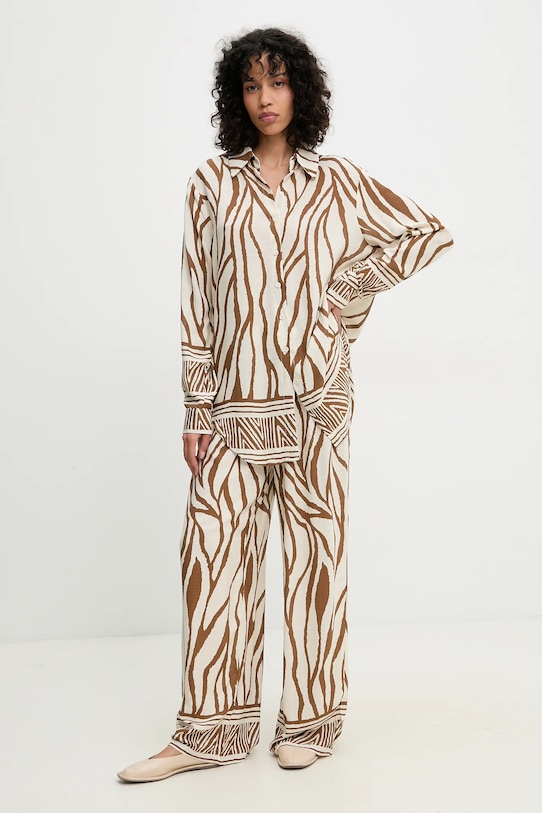 Komplet Answear.LAB tkanina smeđa 972.fos