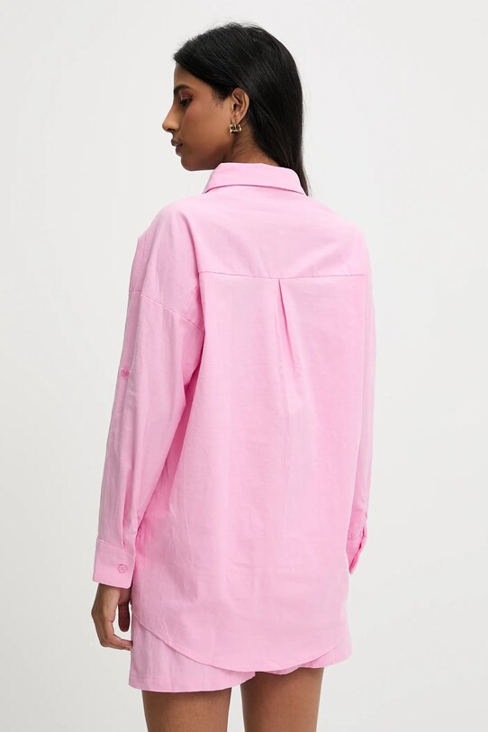Πουκάμισο και βερμούδα Answear.LAB ροζ 1080.hos