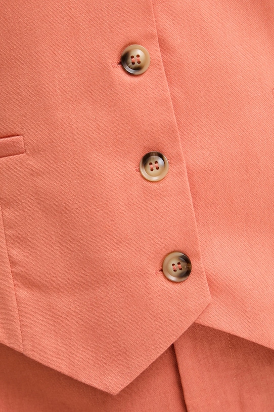 Answear.LAB kamizelka i spódnicospodnie z lnem 21373.21370.hos