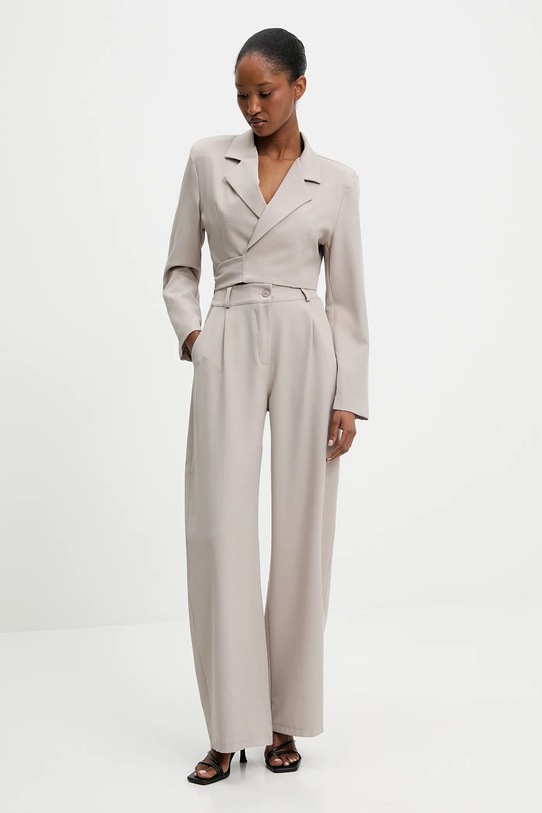 Answear Lab sacou și pantaloni panza bej 67381.ios