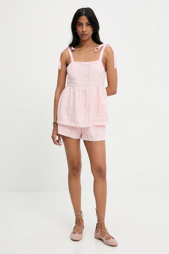 Answear.LAB bluzka i szorty ps9175abs.fos różowy WW25