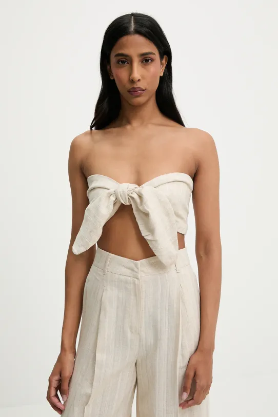 Λινό σετ Answear.LAB 6812.tos μπεζ WW25