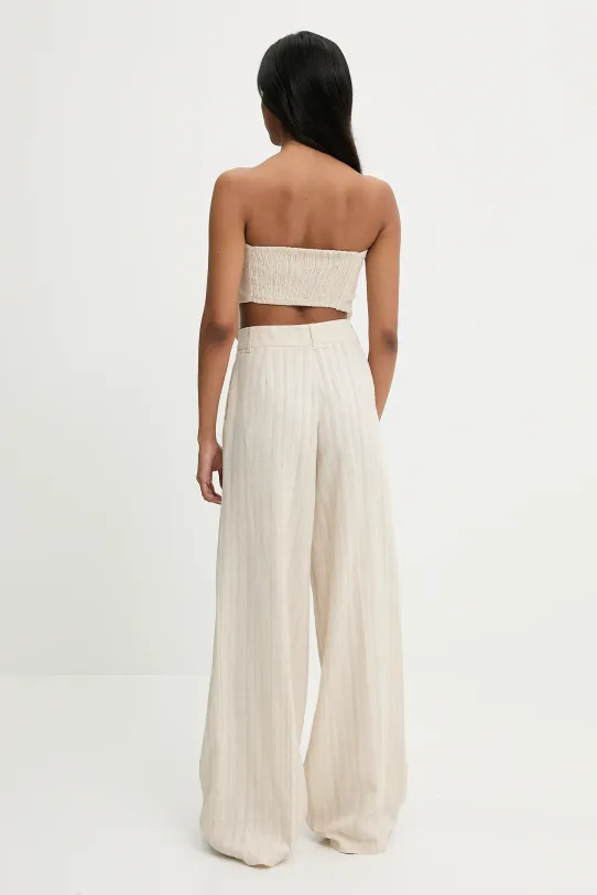 Λινό σετ Answear.LAB μπεζ 6812.tos