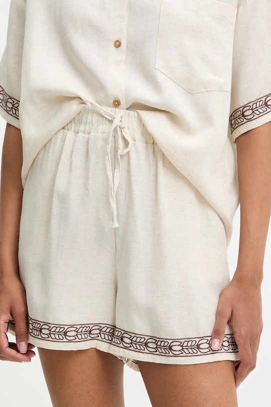 Odzież Answear.LAB komplet z lnem G28.4952.tos beżowy