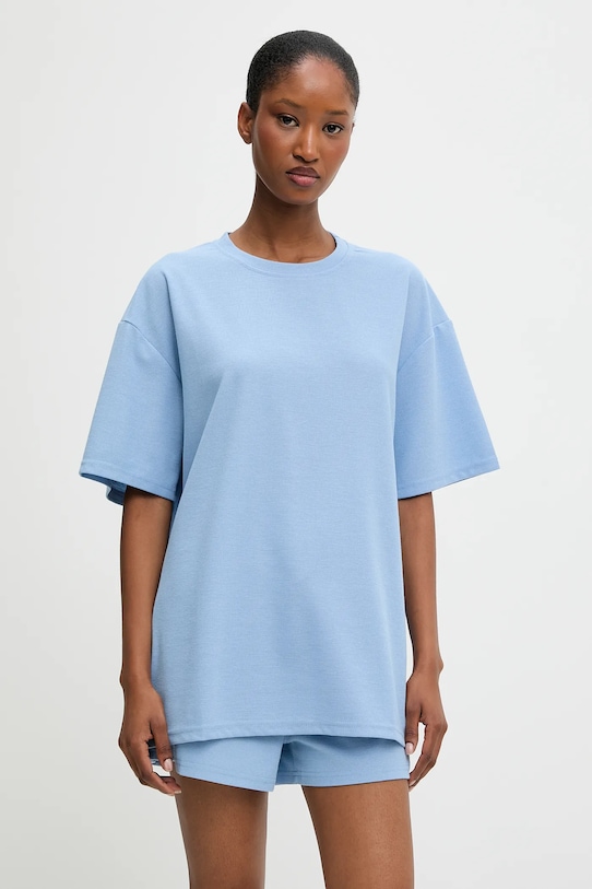 Answear Lab tricou și pantaloni scurți 4823.4825.iak albastru WW25