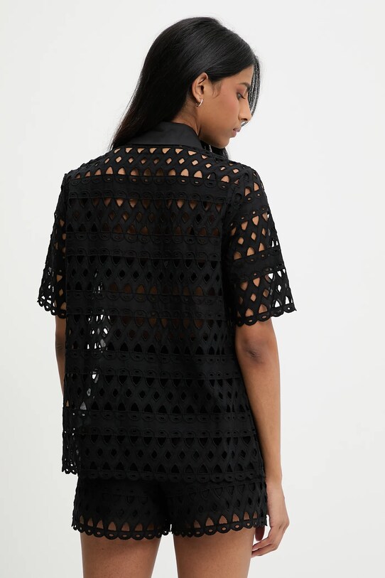 Рубашка и хлопковые шорты Answear.LAB чёрный 2925.2926.iak