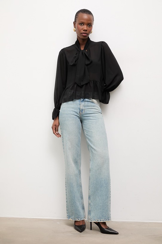 Answear.LAB bluzka 92713.ios czarny WW25