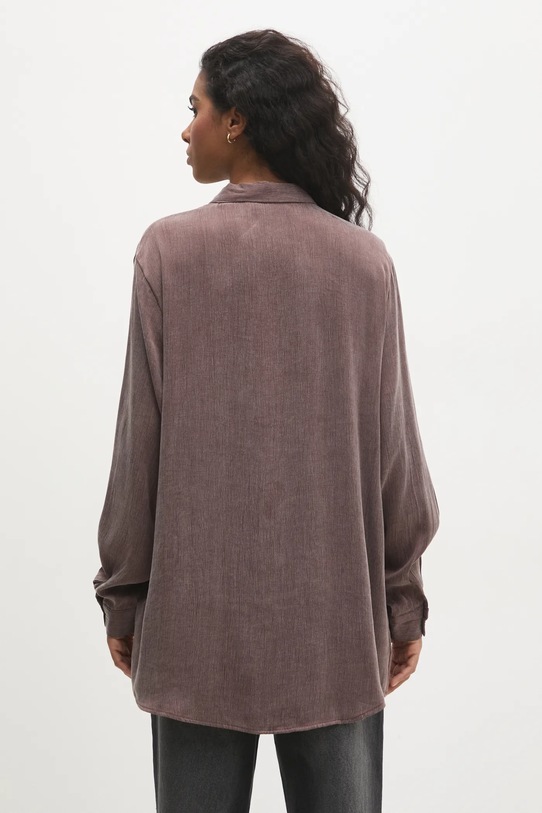 Odzież Answear.LAB koszula sng.59.tos brązowy