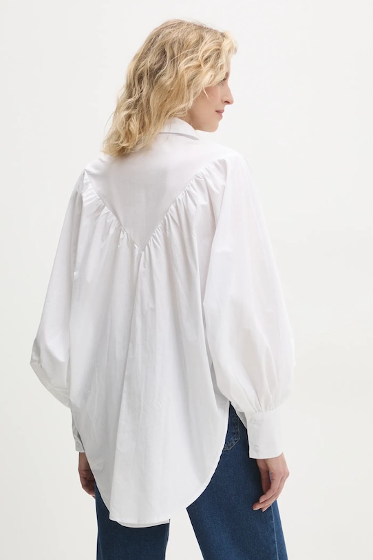 Bavlněná košile Answear.LAB dlouhý bílá 05i3257.HWK