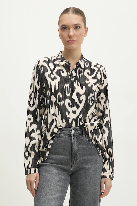 Answear Lab camicia regolare nero A080371.HWK