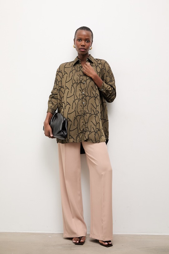 Πουκάμισο Answear.LAB 34243.TMS πράσινο WW25