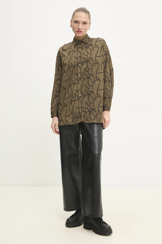 Сорочка Answear.LAB 34243.TMS зелений WW25