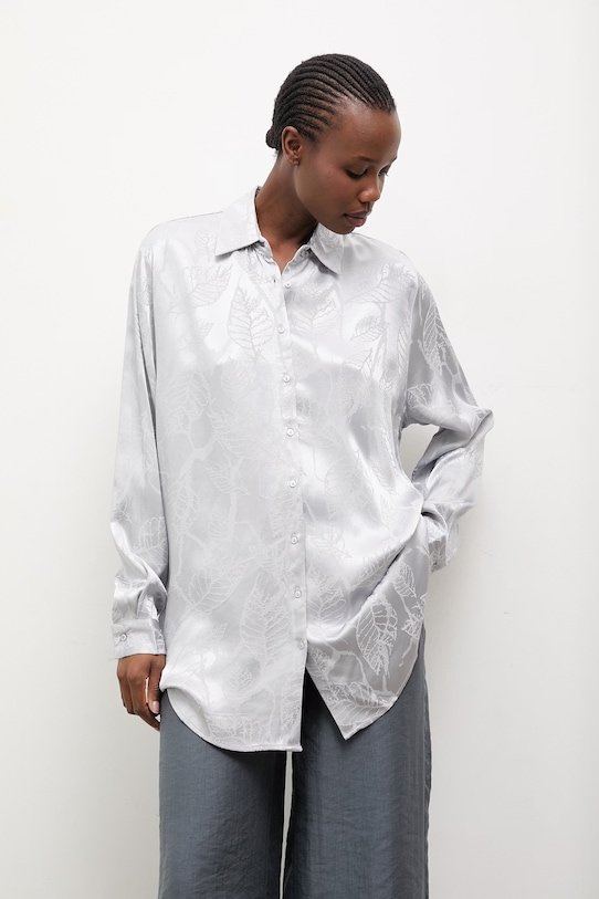 Oblečení Košile Answear.LAB 34070.TMS stříbrná