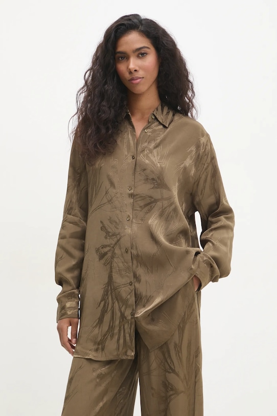 Košeľa Answear.LAB relaxed zelená 34208.tms